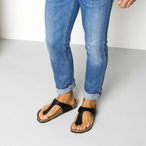 BIRKENSTOCK CLASSIC Gizeh Birko-Flor Size 39 Black